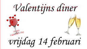 Valentijns Diner was een groot succes.