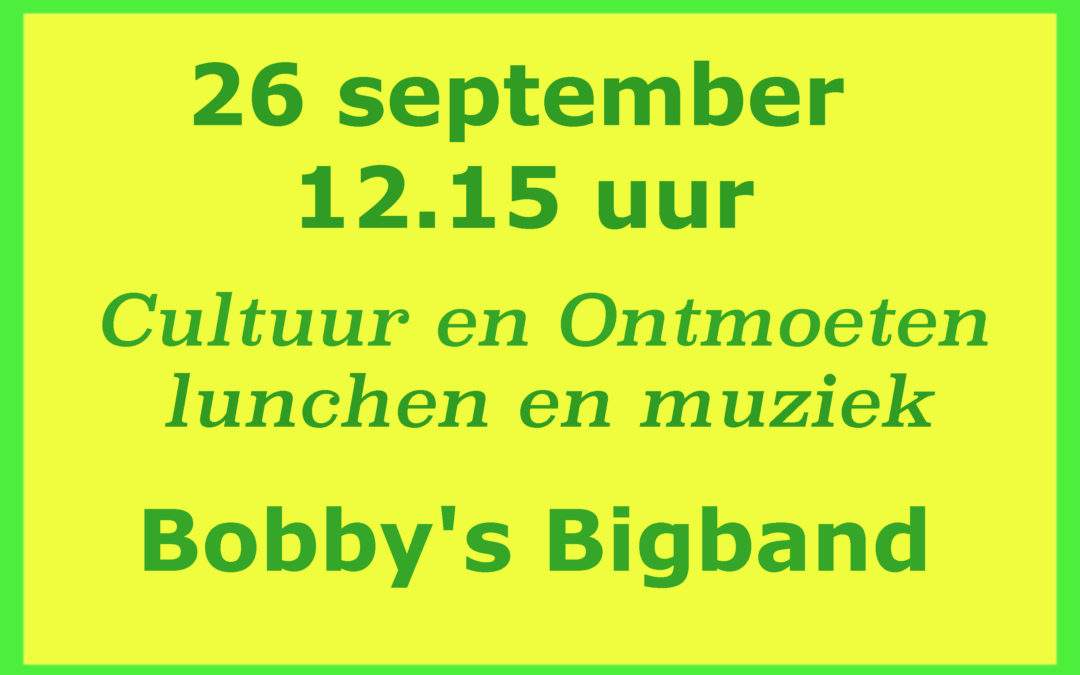 26 september lunchconcert