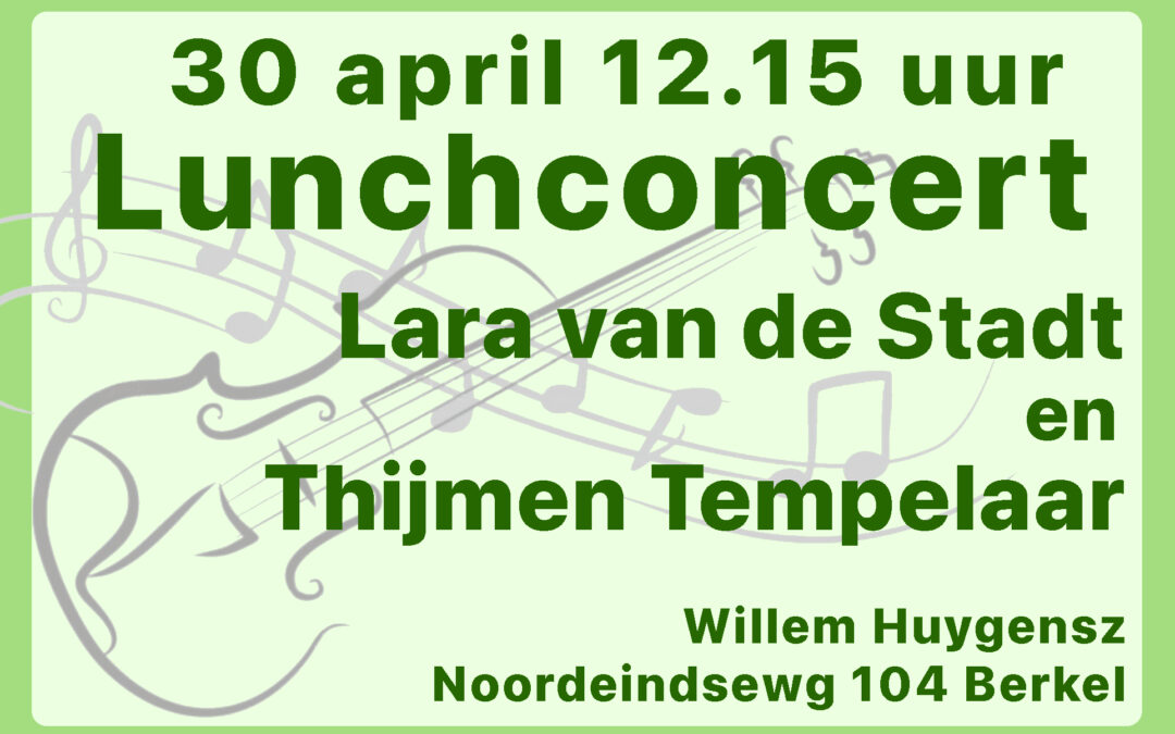 Lunchconcert 30 April